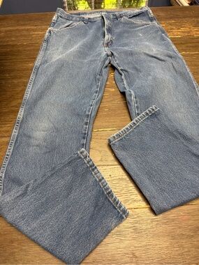 Rustler Men's Bootcut Jeans in Light Blue Wash 34X34
